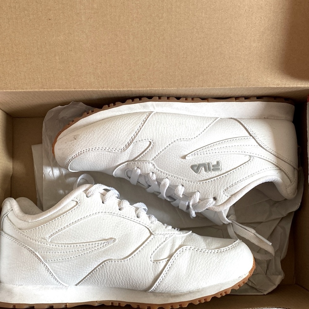 White Fila sneakers